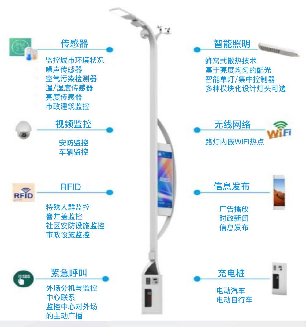 智慧路燈 智慧社區功能智能路燈